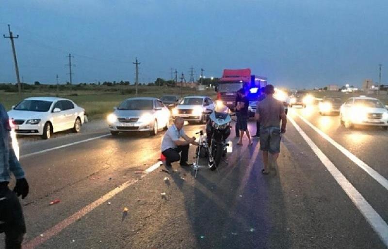 Под Краснодаром в ДТП погиб водитель мотоцикла